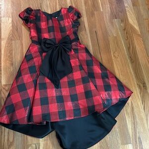 Rare Edition black and red plaid dress size 6